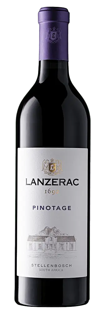 Lanzerac Pinotage bottle from Lanzerac Wine Estate.